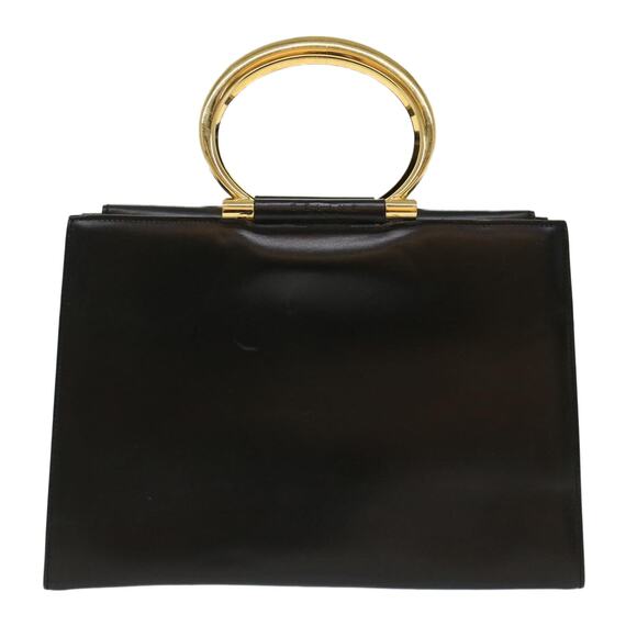 CELINE Hand Bag Leather Black - Picture 3 of 12